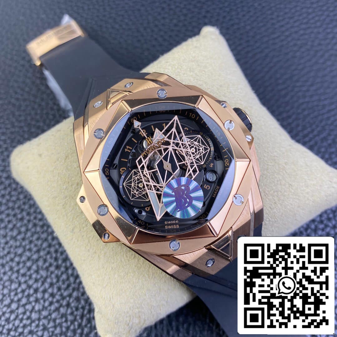 Hublot Big Bang Sang Bleu II 418.OX.1108.RX.MXM19 1:1 Best Edition BB Factory Black Dial US Replica Watch