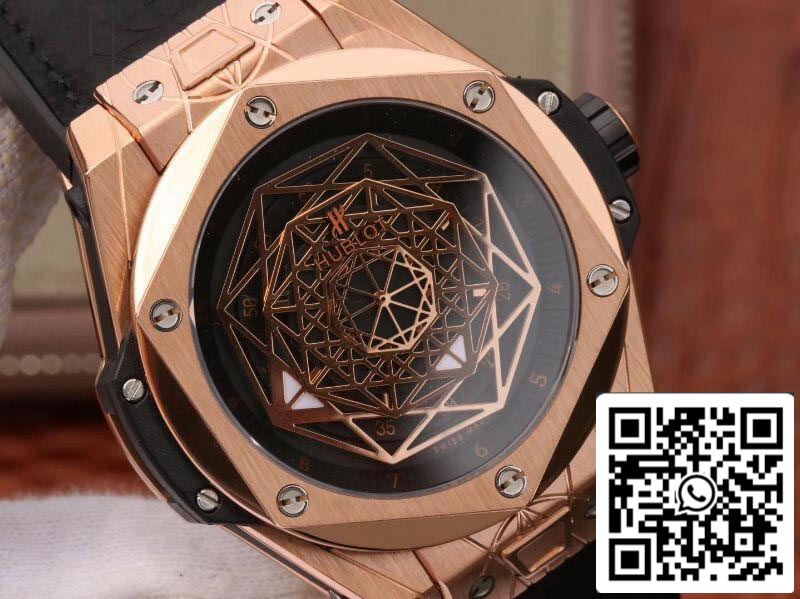 Hublot Big Bang Sang Bleu King Gold 415.OX.1118.VR.MXM17 TMF Factory Mechanical Watches 1:1 Best Edition Swiss ETA1213 US Replica Watch