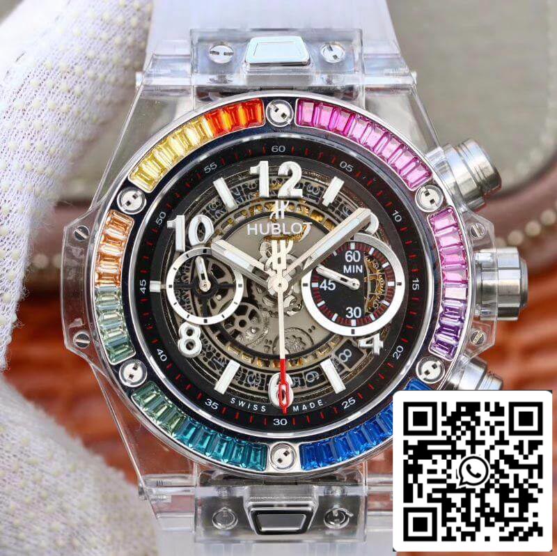 Hublot Big Bang Unico 411.JX.4802.RT Mechanical Watches 1:1 Best Edition Swiss ETA1242 Rubber Strap US Replica Watch