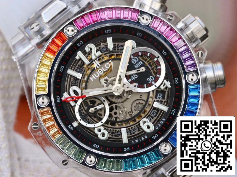 Hublot Big Bang Unico 411.JX.4802.RT Mechanical Watches 1:1 Best Edition Swiss ETA1242 Rubber Strap US Replica Watch