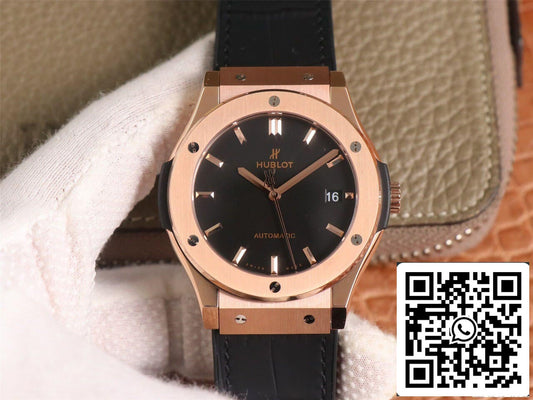 Hublot Classic Fusion 511.OX.1181.LR 1:1 Best Edition WWF Factory Rose Gold Black Dial US Replica Watch