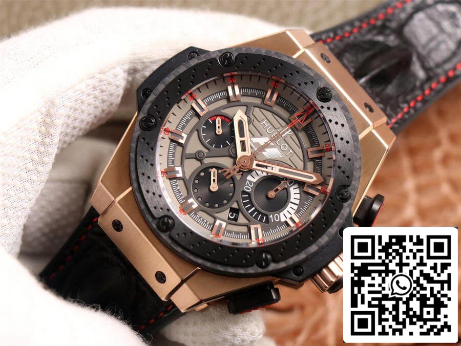 Hublot King Power 703.ZM.1123.NR.FMO10 1:1 Best Edition V6 Factory Rose Gold US Replica Watch