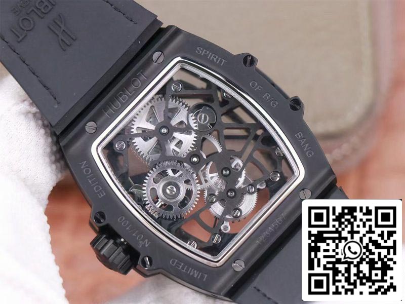 Hublot Masterpiece Tourbillon 906.ND.0129.VR.AES12 1:1 Best Edition JB Factory Black PVD Swiss HUB 9006 US Replica Watch