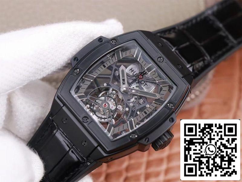 Hublot Masterpiece Tourbillon 906.ND.0129.VR.AES12 1:1 Best Edition JB Factory Black PVD Swiss HUB 9006 US Replica Watch