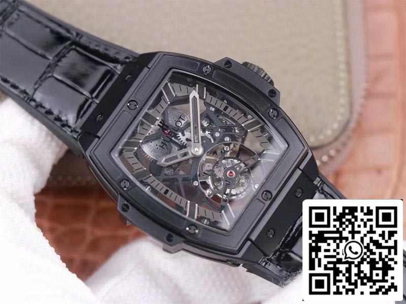 Hublot Masterpiece Tourbillon 906.ND.0129.VR.AES12 1:1 Best Edition JB Factory Black PVD Swiss HUB 9006 US Replica Watch