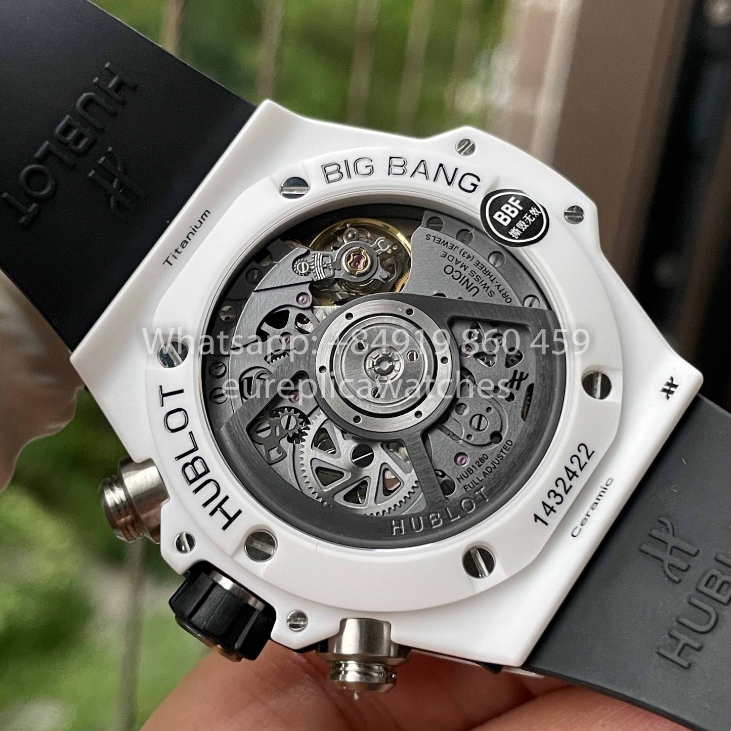 Hublot Big Bang Unico Cerámica 441.HX.1171.RX 1:1 Mejor Edición BBF Factory Cerámica Blanca 