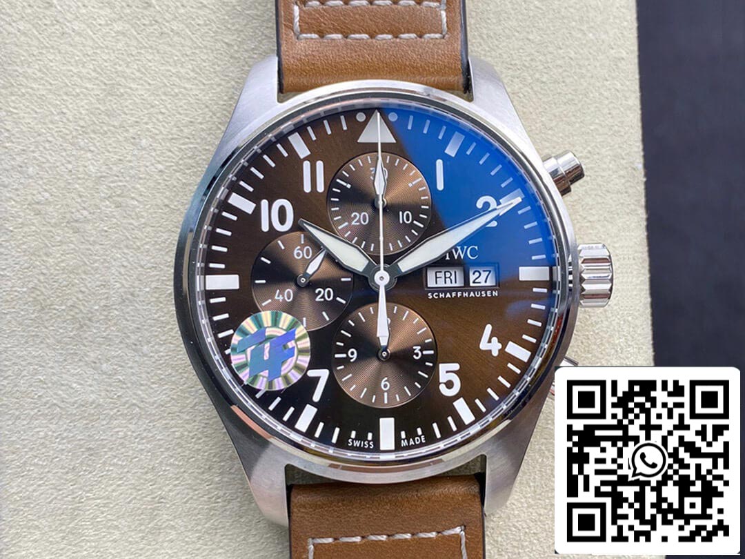 IWC Pilot Chronograph IW377713 ZF Factory 1:1 Best Edition Swiss ETA7750 Brown Dial US Replica Watch