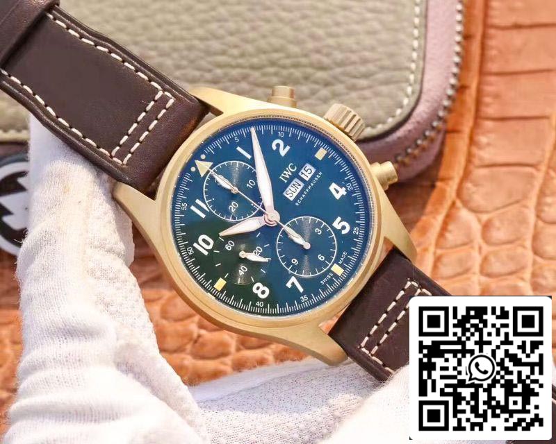 IWC Pilot IW387902 Spitfire Chronograph ZF Factory 1:1 Best Edition Bronze Case Swiss ETA7750 US Replica Watch