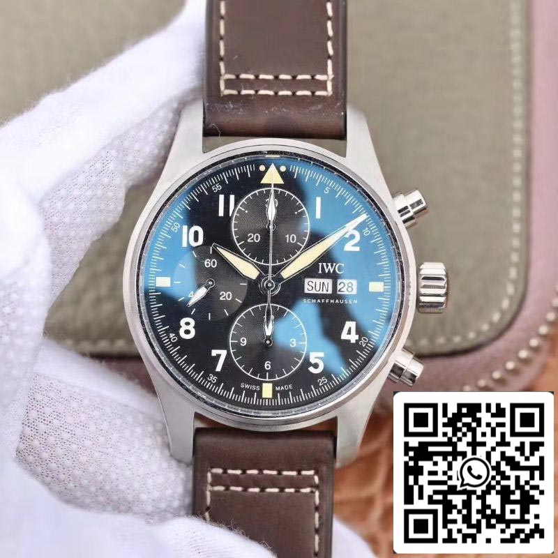 IWC Pilot IW387903 2019 New Spitfire Chronograph ZF Factory 1:1 Best Edition Stainless Steel Case Swiss ETA7750 US Replica Watch