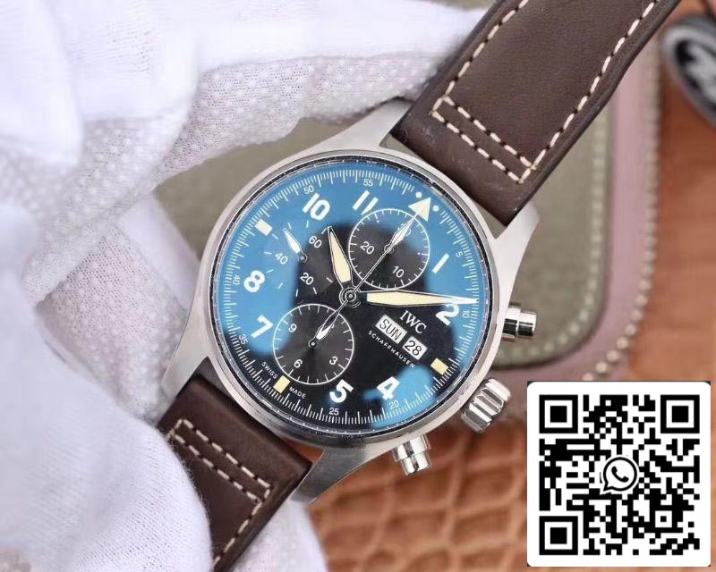 IWC Pilot IW387903 2019 New Spitfire Chronograph ZF Factory 1:1 Best Edition Stainless Steel Case Swiss ETA7750 US Replica Watch