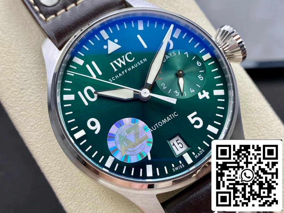 IWC Pilot IW501015 1:1 Best Edition AZ Factory Green Dial US Replica Watch