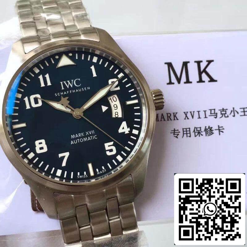 IWC Pilot Mark XVII IW326501 MKS Factory 1:1 Best Edition Swiss ETA2892 Blue Dial US Replica Watch