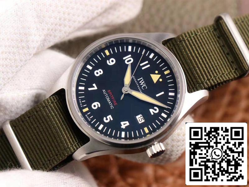 IWC Pilot Spitfire IW326801 1:1 Best Edition MKS Factory Black Dial Swiss ETA9015 US Replica Watch