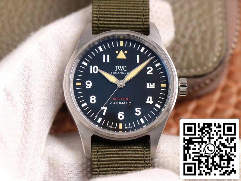 IWC Pilot Spitfire IW326801 1:1 Best Edition MKS Factory Black Dial Swiss ETA9015 US Replica Watch