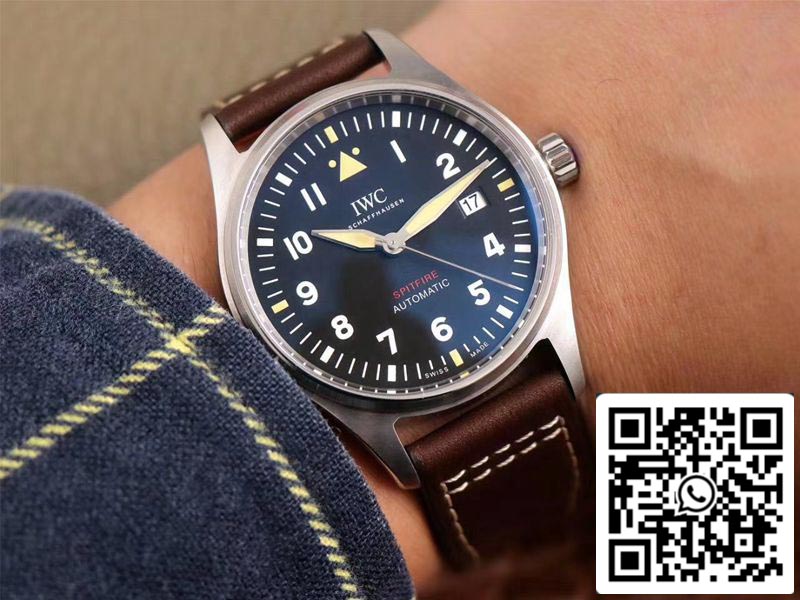 IWC Pilot Spitfire IW326803 1:1 Best Edition MKS Factory Black Dial Swiss ETA9015 US Replica Watch