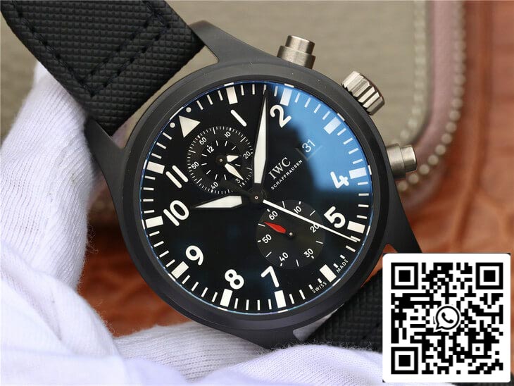 IWC Pilot TOP GUN IW389001 1:1 Best Edition ZF Factory Black Dial US Replica Watch