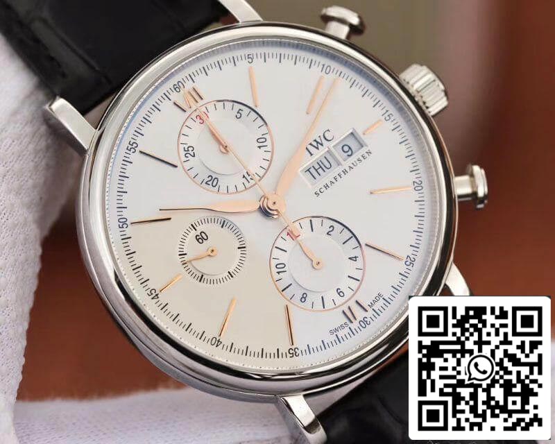 IWC Portofino Chronograph 42mm Multi-function IW391022 ZF Factory 1:1 Best Edition Swiss ETA7750 US Replica Watch