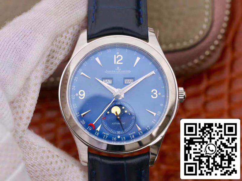 Jaeger-LeCoultre Master Calendar OM Factory Men Watches 1:1 Best Edition Swiss ETA866 Blue Dial US Replica Watch