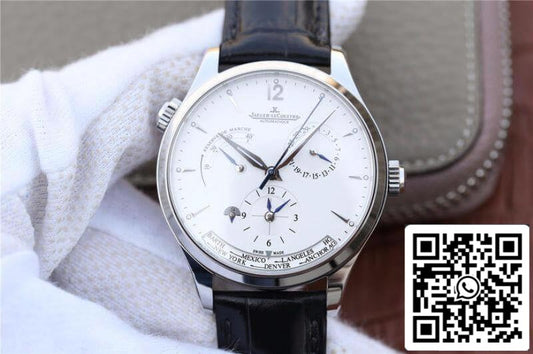 Jaeger-LeCoultre Master Geographic 1428421 1:1 Best Edition Swiss ETA939A/1 Silver Dial US Replica Watch