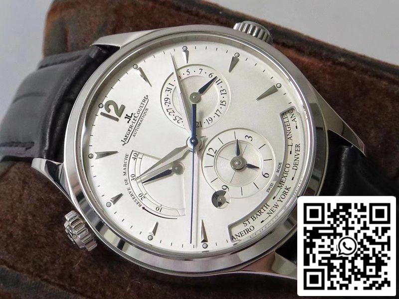 Jaeger-LeCoultre Master Geographic Q1428421 1:1 Best Edition ZF Factory Silver Dial Swiss 939A/1 US Replica Watch