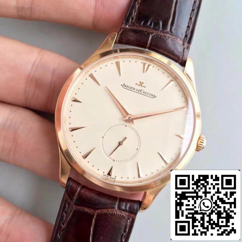 Jaeger-LeCoultre Master Ultra Thin Q1352520 ZF Factory 1:1 Best Edition Swiss ETA896 Creamy dial sub second US Replica Watch