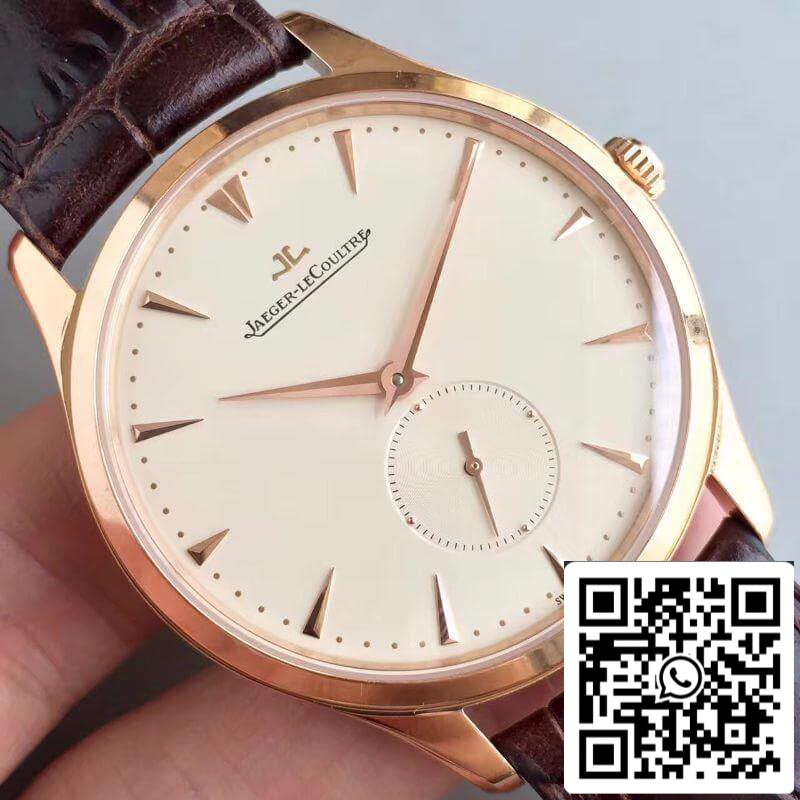 Jaeger-LeCoultre Master Ultra Thin Q1352520 ZF Factory 1:1 Best Edition Swiss ETA896 Creamy dial sub second US Replica Watch