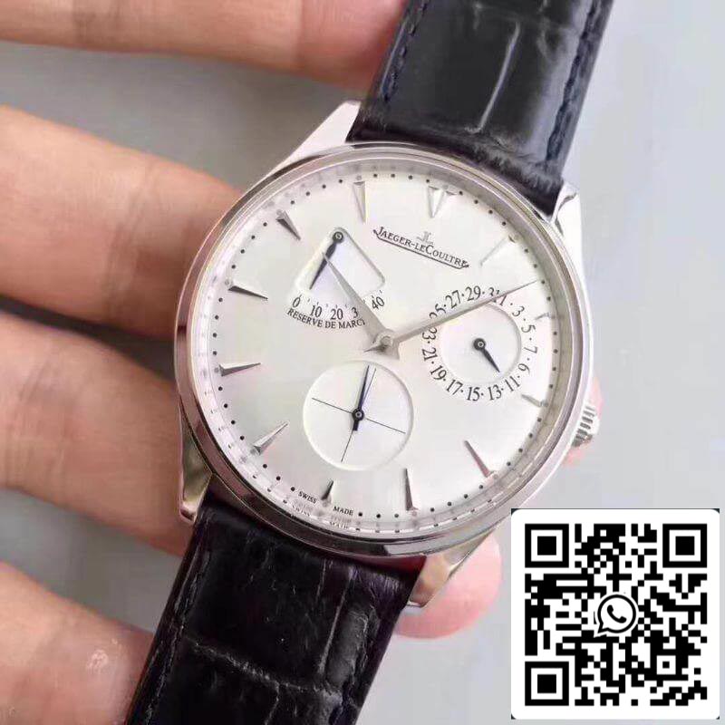 Jaeger-LeCoultre Master Ultra Thin Q1378420 ZF Factory 1:1 Best Edition Swiss ETA938 White Dial US Replica Watch