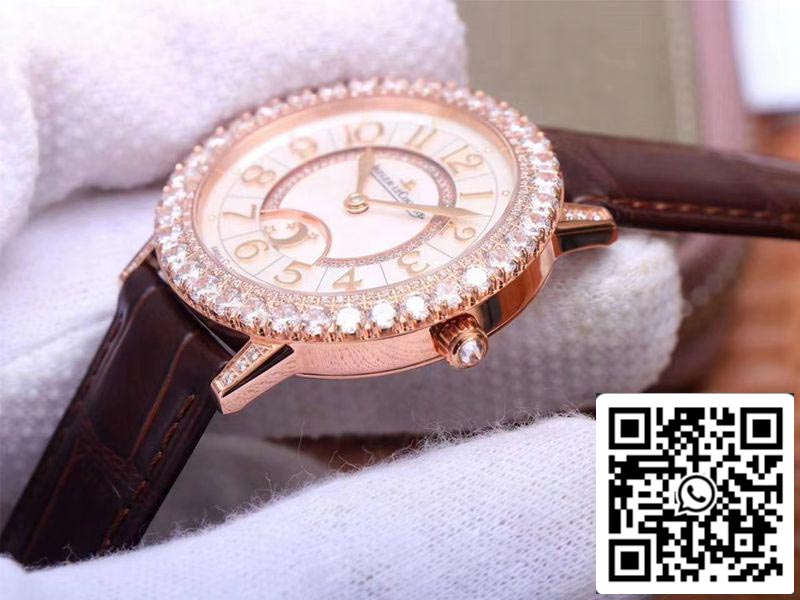 Jaeger LeCoultre Rendez Vous Q3523570 1:1 Best Edition ZF Factory Rose Gold Diamond Swiss ETA925B/1 US Replica Watch