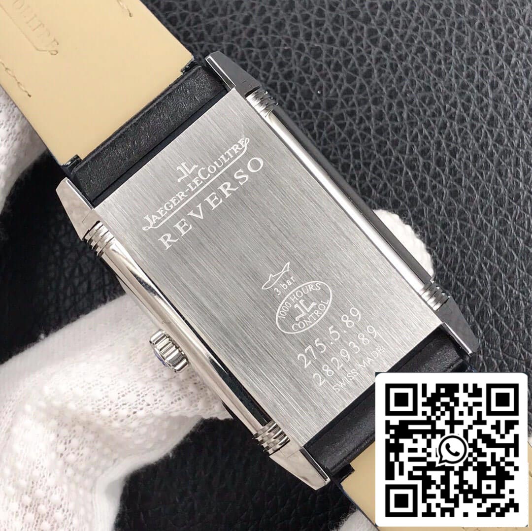 Jaeger LeCoultre Reverso Flip 1:1 Best Edition MG Factory Stainless Steel Blue Dial US Replica Watch