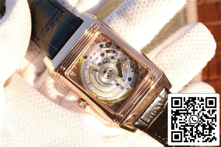 Jaeger LeCoultre Reverso Q2712510 1:1 Best Edition Rose Gold Silver Dial US Replica Watch