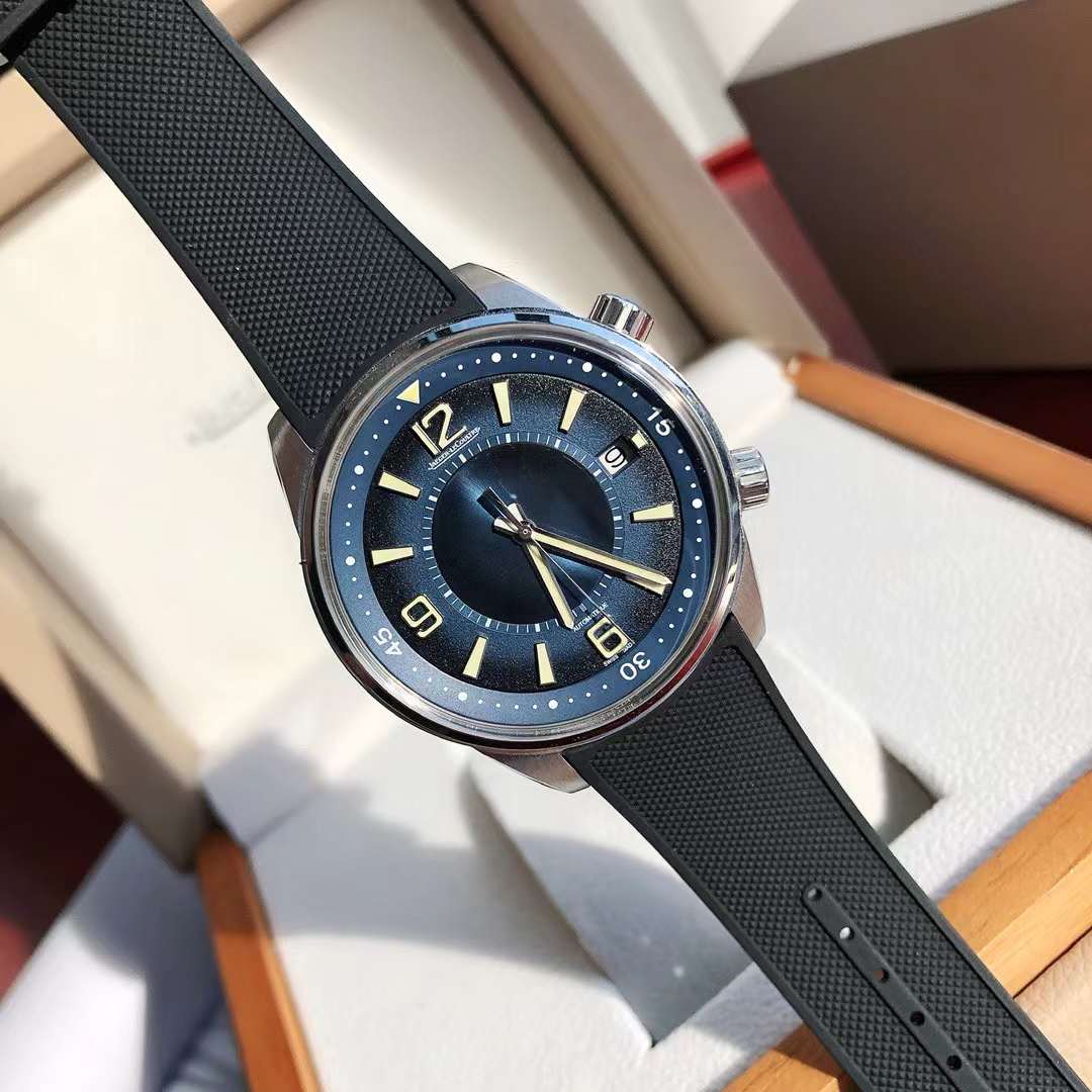 Jaeger Lecoultre Polaris Memovox JQKF  Blue Dial Swiss Original Movement US Replica Watch