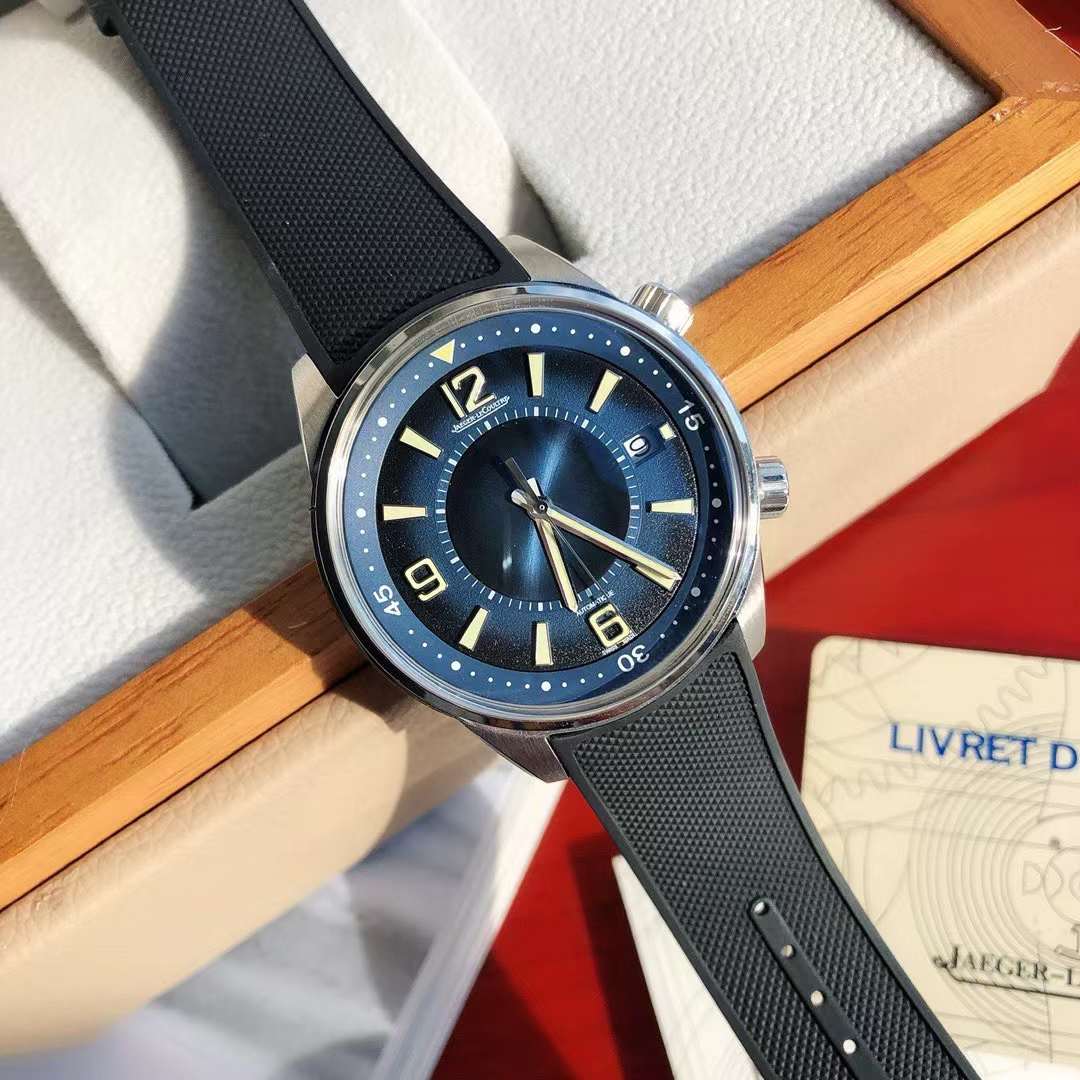 Jaeger Lecoultre Polaris Memovox JQKF  Blue Dial Swiss Original Movement US Replica Watch