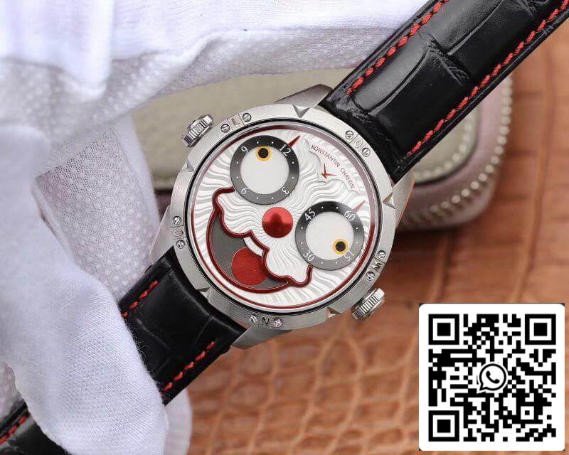 Konstantin Chaykin Joker V2 Version 1:1 Best Edition White Joker Dial Red Inner Bezel Swiss NH35A 24J US Replica Watch