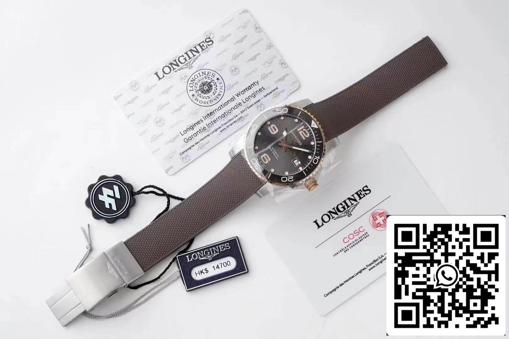 Longines Concas L3.781.3.78.9 1:1 Best Edition ZF Factory Grey Dial US Replica Watch