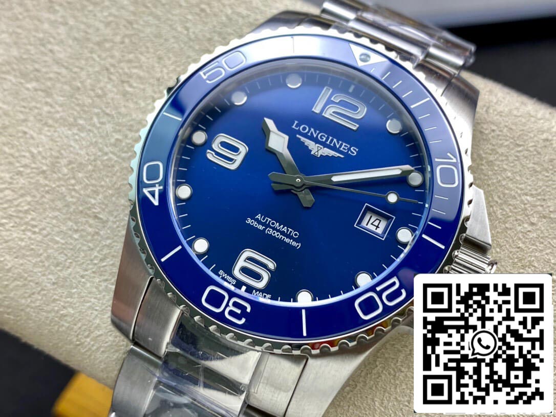 Longines HydroConquest L3.841.4.96.6 1:1 Best Edition ZF Factory blue dial Swiss L888.2 US Replica Watch