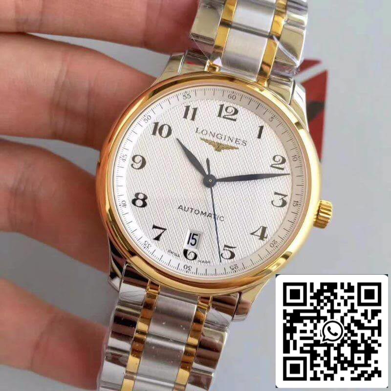 Longines Master Collection KZ Factory 1:1 Best Edition Swiss ETA2824 18K Gold Two Tone Stainless Steel Bracelet US Replica Watch