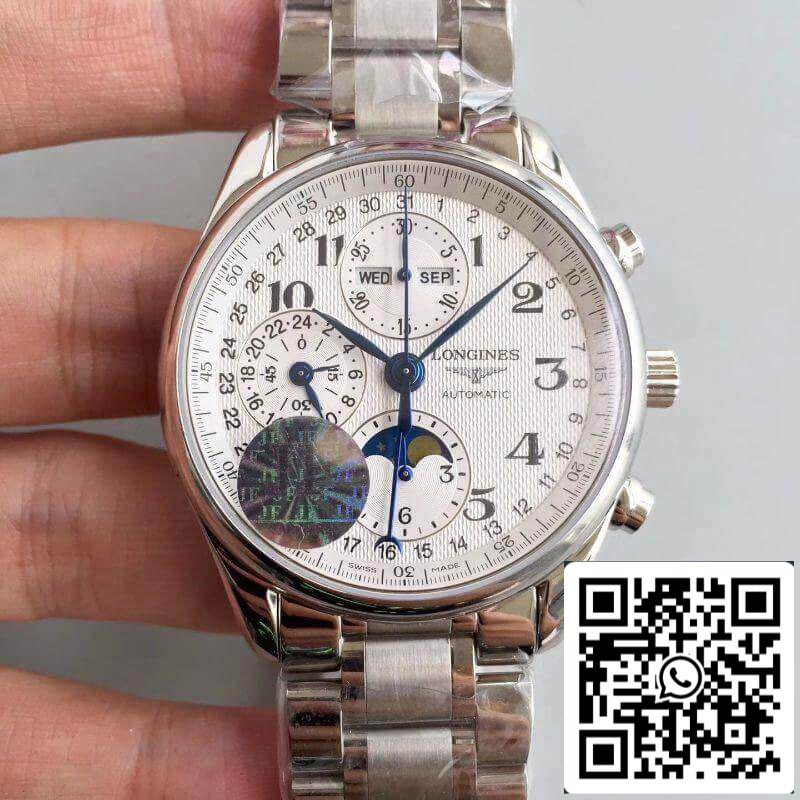 Longines Master Moonphase L2.673.4.78.6 JF factory 1:1 Best Edition Swiss ETA7751 US Replica Watch