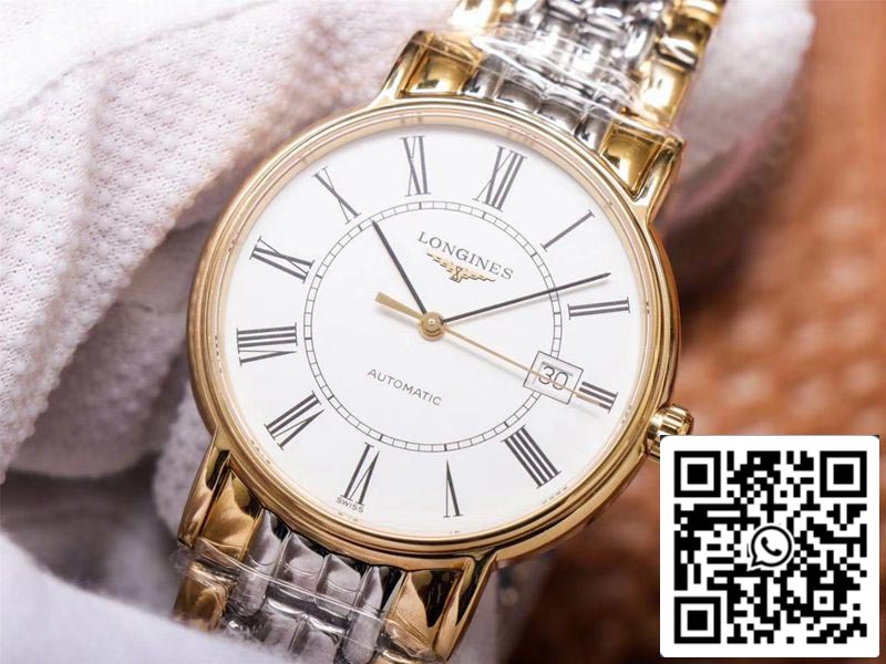 Longines Presence L4.921.2.11.7 1:1 Best Edition RM Factory White Dial Swiss ETA2892 US Replica Watch