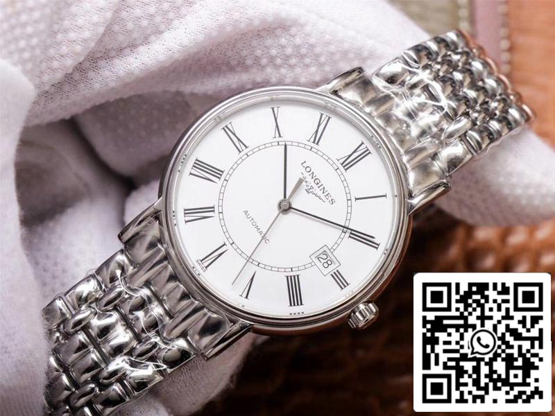 Longines Presence L4.921.4.11.6 1:1 Best Edition RM Factory White Dial Swiss ETA2892 US Replica Watch