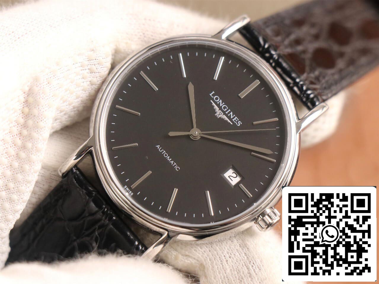 Longines Presence L4.921.4.52.2 1:1 Best Edition KY factory Black Dial US Replica Watch