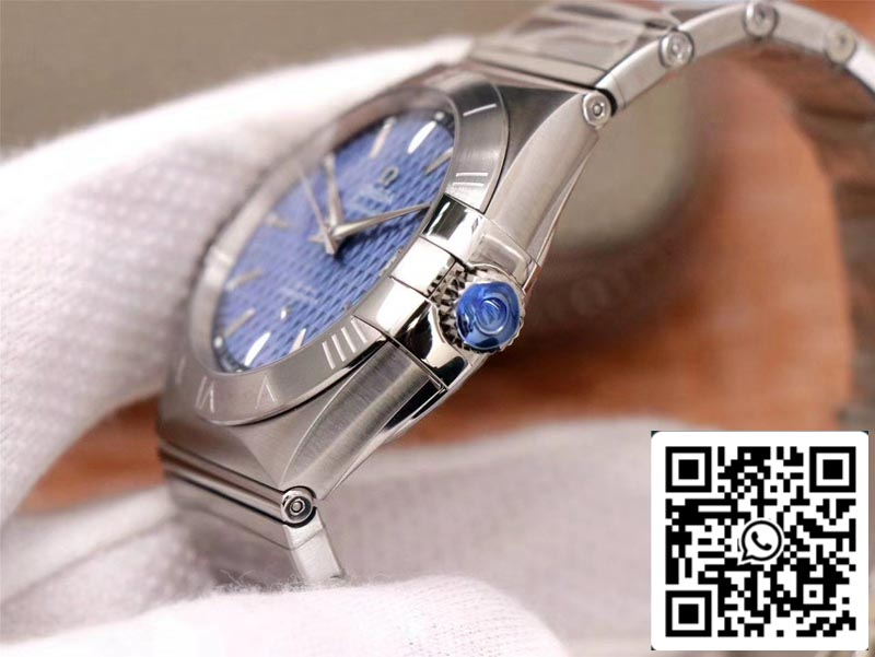 Omega Constellation 123.10.38.21.03.001 1:1 Best Edition VS Factory Blue Dial Swiss ETA8500 US Replica Watch