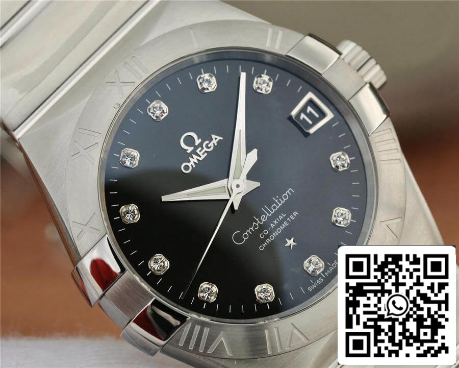 Omega Constellation 123.10.38.21.51.001 1:1 Best Edition VS Factory Black Dial US Replica Watch