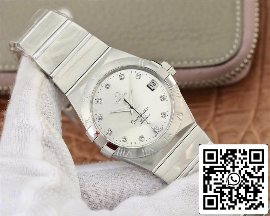 Omega Constellation 123.10.38.21.52.001 1:1 Best Edition VS Factory Diamond-set Dial US Replica Watch