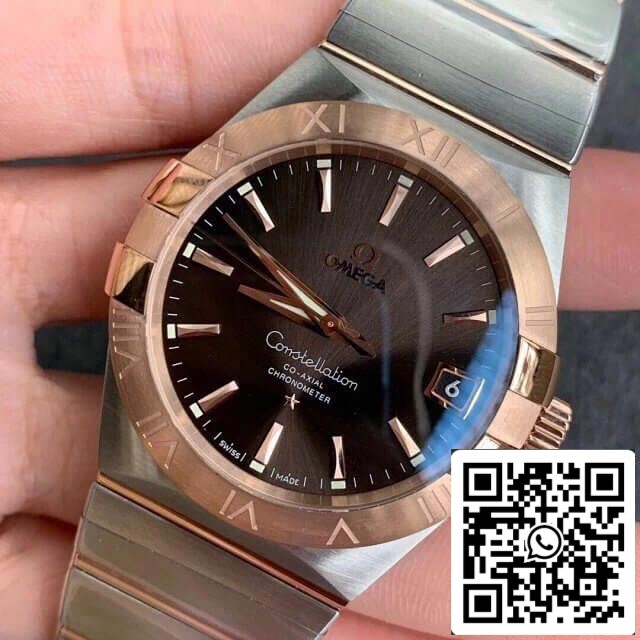 Omega Constellation 123.20.31.20.13.001 1:1 Best Edition VS Factory Dark Brown Dial US Replica Watch