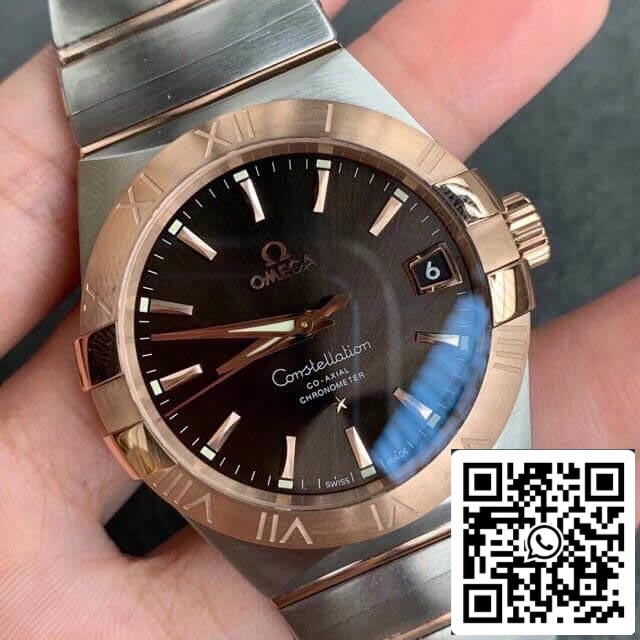 Omega Constellation 123.20.31.20.13.001 1:1 Best Edition VS Factory Dark Brown Dial US Replica Watch