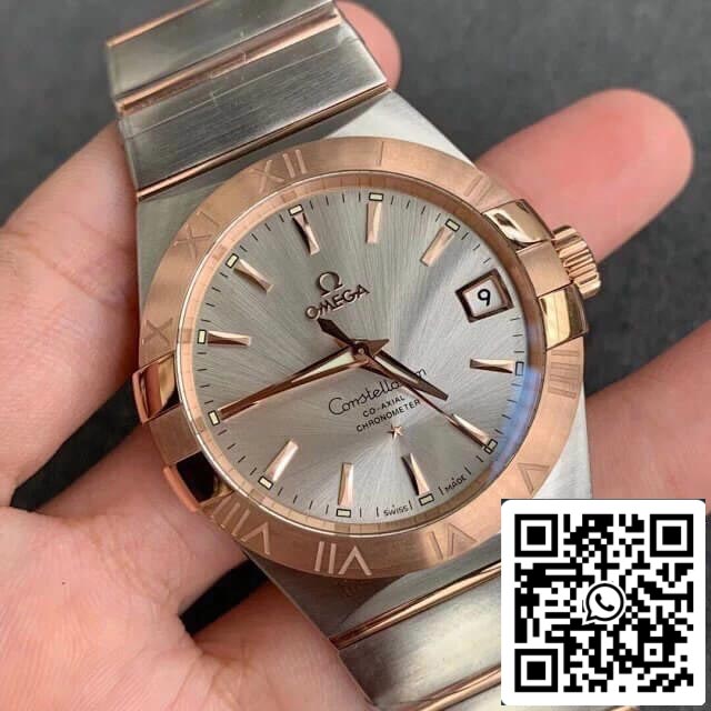 Omega Constellation 123.20.38.21.02.001 1:1 Best Edition VS Factory Silvery White Dial US Replica Watch