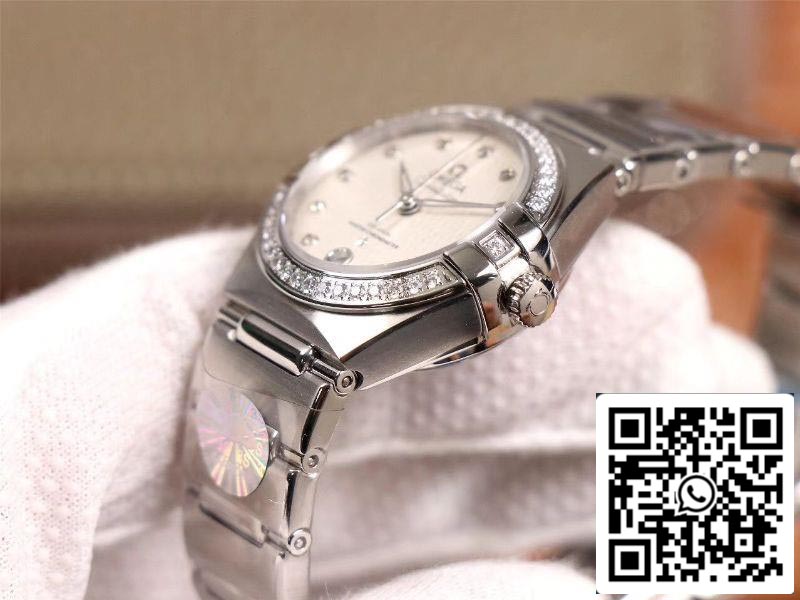 Omega Constellation 131.15.29.20.52.001 1:1 Best Edition 3S Factory V5 Silver Diamond Bezel US Replica Watch