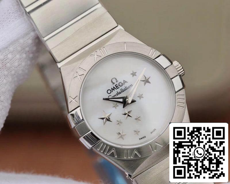 Omega Constellation Quartz Ladies 27mm TW Factory 1:1 Best Edition Swiss Eta Quartz 1376 White Dial US Replica Watch