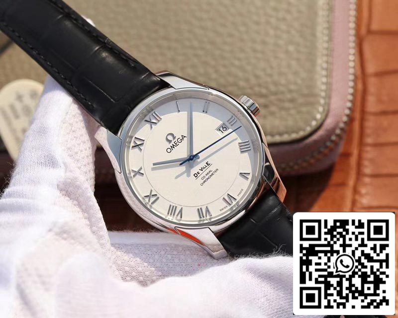 Omega De Ville 431.13.41.21.02.001 1:1 Best Edition VS Factory White Dial Swiss ETA8500 US Replica Watch