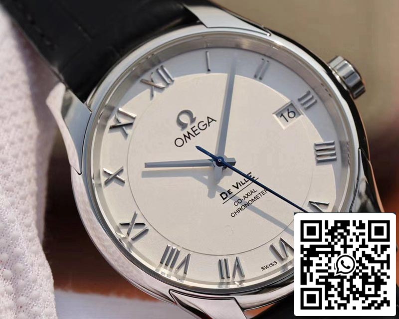 Omega De Ville 431.13.41.21.02.001 1:1 Best Edition VS Factory White Dial Swiss ETA8500 US Replica Watch